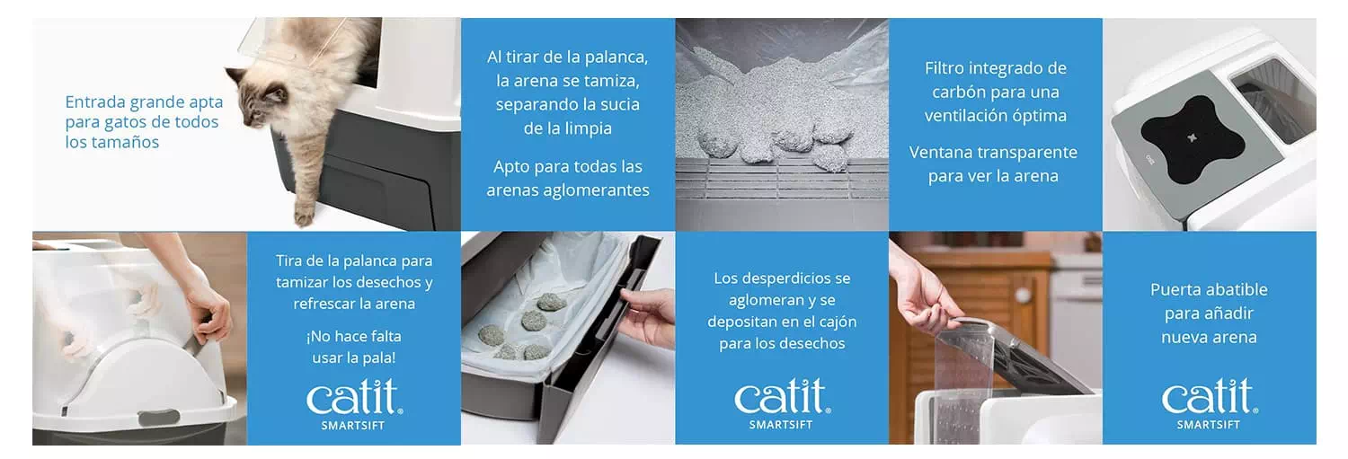 areneros autolimpiable Catit Smartsift 